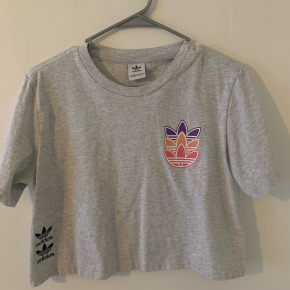 Adidas Originals Women’s Tee Crop Top - Picture 2 of 4